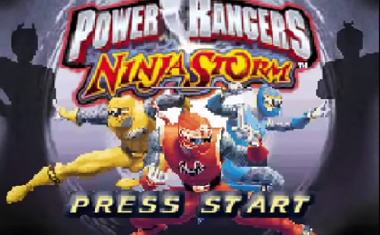 Power Rangers Ninja Storm Title Screen